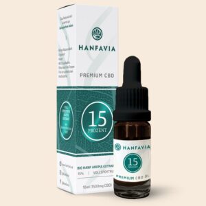 Hanfavia Bio CBD Öl 15% Vollspektrum - Träger: MCT-Öl - Produktfoto