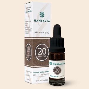 Hanfavia Bio CBD Öl 20% Vollspektrum - Träger: Hanfsamenöl - Produktfoto