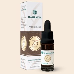 Hanfavia Bio CBD Öl 25% Vollspektrum - Träger: Hanfsamenöl - Produktfoto