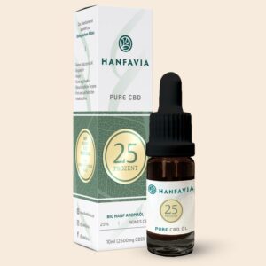 Hanfavia Bio CBD Öl 25% Isolat - Reines CBD - Produktfoto